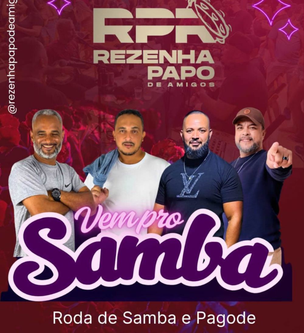 Grupo RPA anima noite de samba e pagode no Santa Vibe