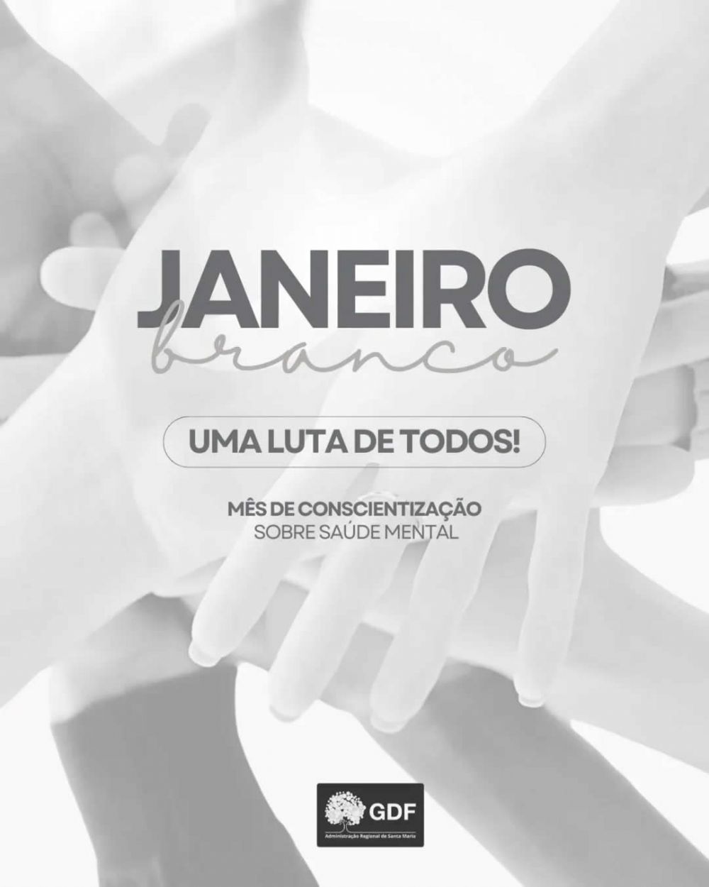 Janeiro Branco reforça a importância do cuidado com a saúde mental em Santa Maria