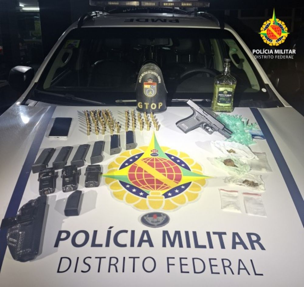 Homem é preso com drogas e arma de uso restrito em Santa Maria