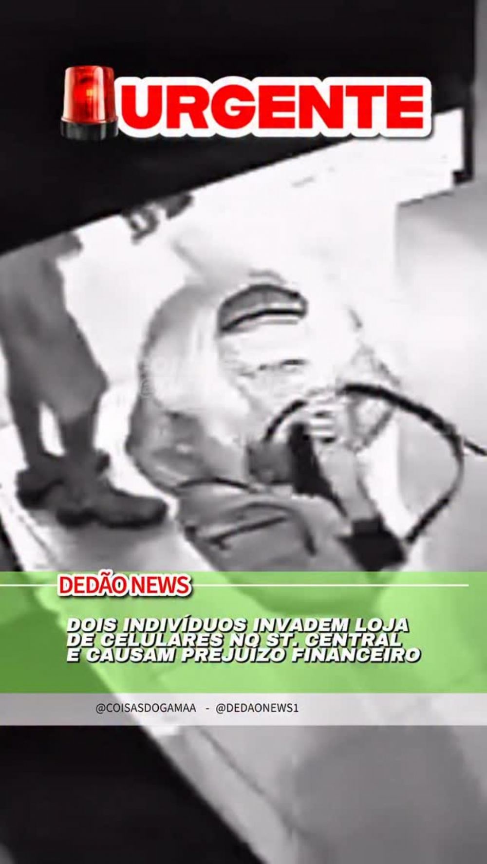 Loja de celulares é invadida durante a madrugada no Setor Central do Gama