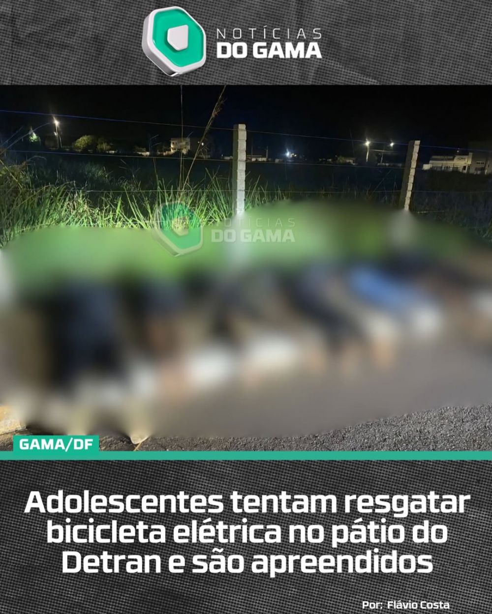 Menores são apreendidos após tentativa de furto no pátio do Detran